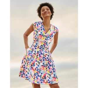 NWT Boden Boden Clemmie Dress Ivory Peony Burst